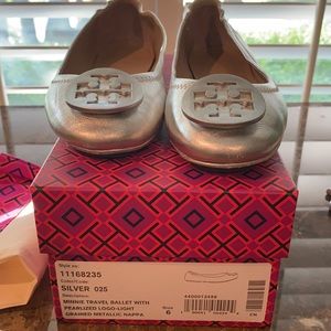 EUC Tory Burch Minnie Ballet Flats